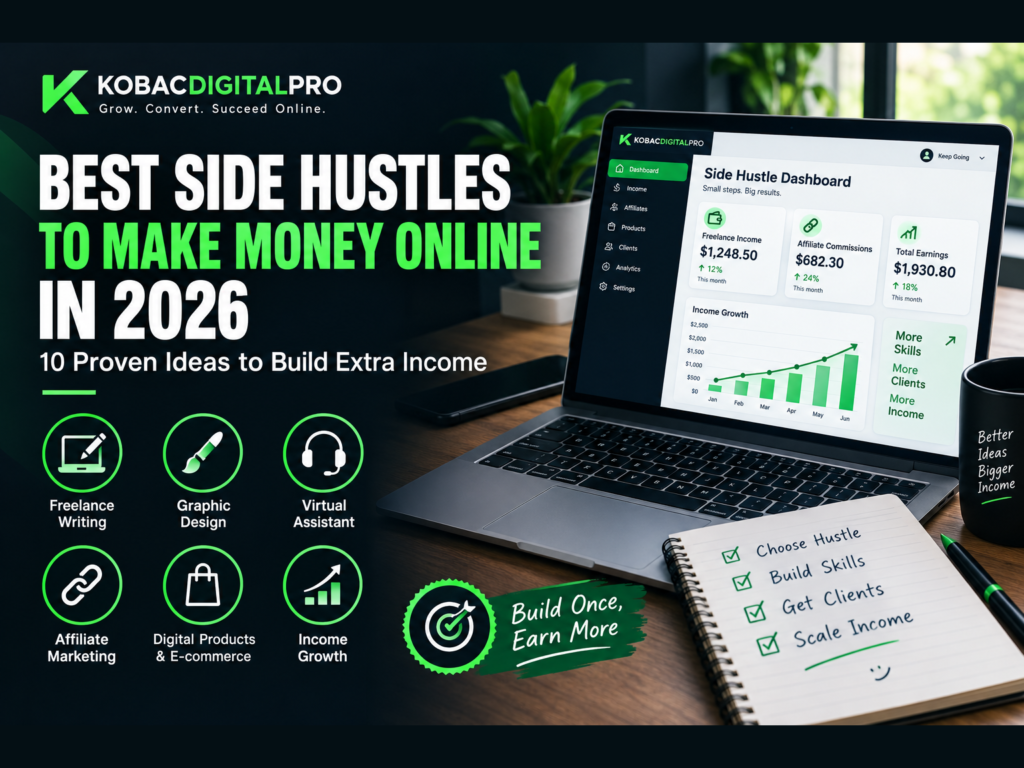 best side hustles to make money online in 2026
